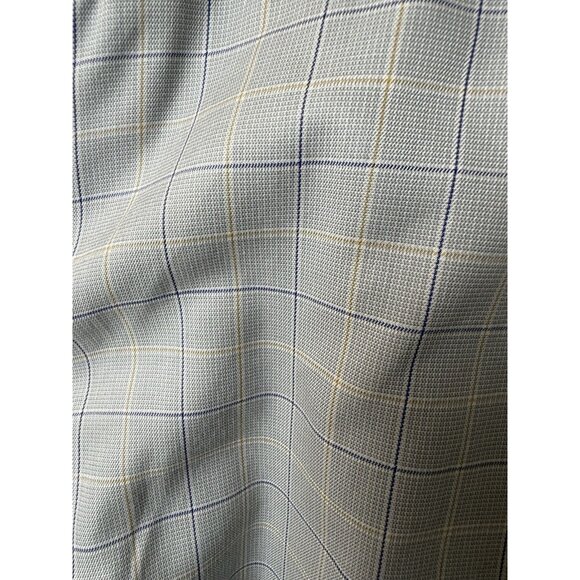 Brooks Brothers Country Club Men’s Blue Windowpane Check Dress Shirt Size XXL - Picture 8 of 12